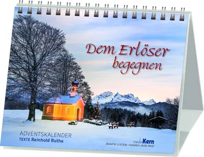 Produktbild von Adventskalender Aufstellkalender mit Gedanken auf dem Weg zur Krippe, 16,1 x 13,5 cm