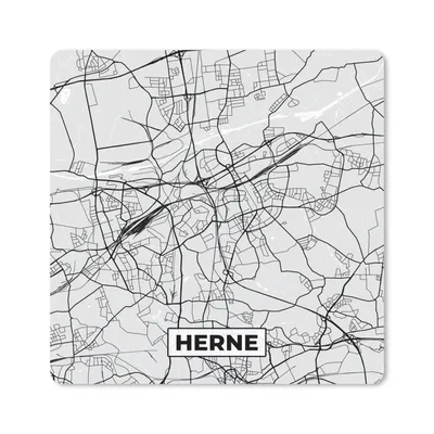 Produktbild von MuchoWow® Mauspad Mousepad Karte - Stadtplan - Deutschland - Herne 20x20 cm - Mousepads - Maus Mat - Pad - Mausunterlage - Desk Mat - Bureauartikeln