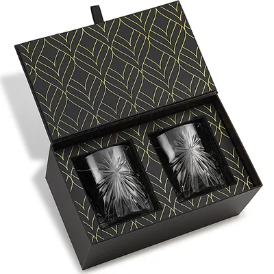 Immagine prodotto di Set di 2 bicchieri da whisky in cristallo con elegante confezione regalo