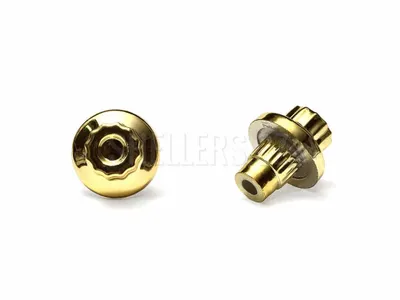 Obrázok produktu pre Skrutka RIVETS-JR9-GD, hlava Ø 14 mm, závit Ø 7,4 mm, výška 16,1 mm