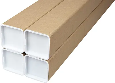 Produktbild von MZ Pack Versandrolle - Praktisch Verpackungsmaterial für Zeichnungen und Plakate - Sichere Verpackung (Versandhülse 70x70x1050mm x4)