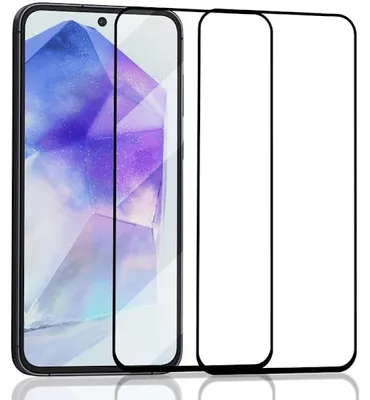 Produktbild von 2-Pack SAMSUNG A55 Displayschutzfolie - Gehärtetes Glas 9H - Super Qualität 3D