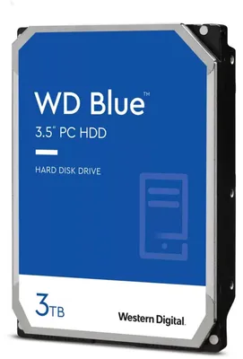 Produktbild von Western Digital Blue, 3 TB, 5400 RPM, 256 MB, 3.5", SATA
