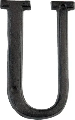 Produktbild von Clayre & Eef Eisen Buschstabe U 13 cm Braun Eisen