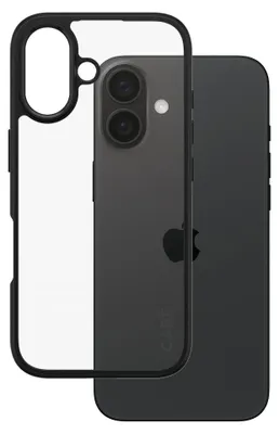 Image de PanzerGlass CARE by ® Flagship Case Transparent Urban Combat avec cadre noir iPhone 16