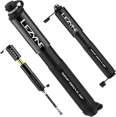 Image de Mini pompe à vélo Lezyne Grip Drive HP noir