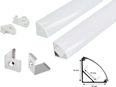 Produktbild von 1M LED Schiene Aluminium Deckenanbringung Profil J