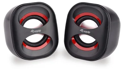 Produktbild von Equip Mini-USB-Lautsprecher, 2.0 Kanäle, Kabelgebunden, 3 W, 90 - 20 Hz, 40 Ohm, Schwarz