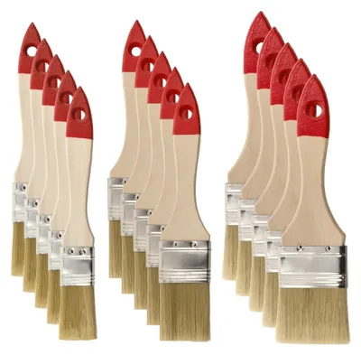 Immagine prodotto di Omgoods - Set di 15 pennelli piatti per pittura, ideali per uso professionale