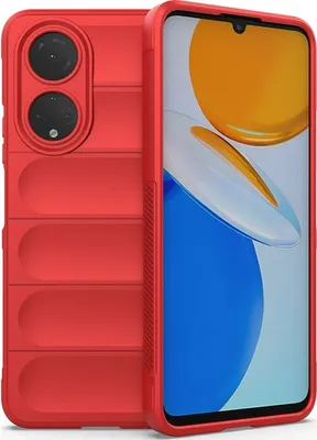 Produktbild von Mobigear Bumpy  HONOR X7 Hülle Flexibles TPU Backcover - Rot