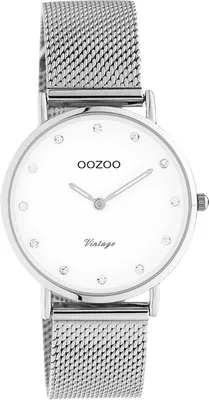 Image de Oozoo unie montre bracelet en acier inoxydable Vintage Series argent C20240 Montre à quartz analogique UOC20240