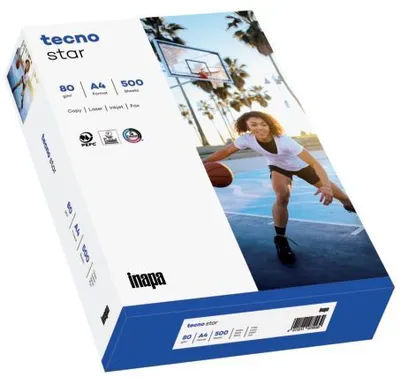 Image de inapa 2100011527 Papier à copier tecno® star - A4, 80 g/qm, blanc, 500 feuilles