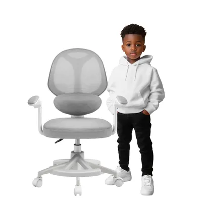 Produktbild von MARK ADLER Junior 4.5 Grau | Verstellbarer Drehstuhl für Kinder und Teenager | Höhenverstellbar
