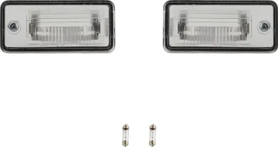 Produktbild von 2x Kennzeichenleuchte + Leuchtmittel Set Links & Rechts passend für Audi A3 8P Johns