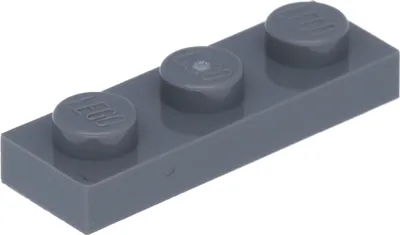 Immagine prodotto di Piastra Lego® 1x3 3623 - 250 pezzi grigio scuro