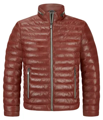 Produktbild von Milestone MSCortino Steppjacke aus Schafsleder, wetterbeständig, mit Dupont Sorona Wattierung