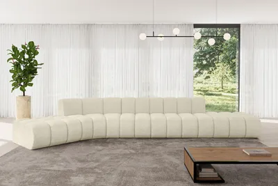 Produktbild von ALTDECOR Modulares Sofa Ecksofa in L-Form - Solven-L2 - 471x174x70 cm Beige - Corner modular Sofa Eckcouch Couch Wohnlandschaft Cauchsofa Bodensofa Polstersofa