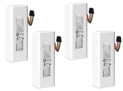Image de Batterie pour aspirateur robot, capacité de 12800 mAh, remplacement compatible, lot de 4 batteries de 12800 mAh