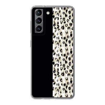 Produktbild von MuchoWow® Handyhülle Schutzhülle Hülle für Samsung Galaxy S21 Pantherdruck - Pelz - Tier Silikon Softcase Handy Hülle - Softcase