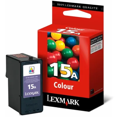 Produktbild von Lexmark N° 15A Color Print Cartridge, Schwarz, Tinte auf Pigmentbasis, 1 Cartridge