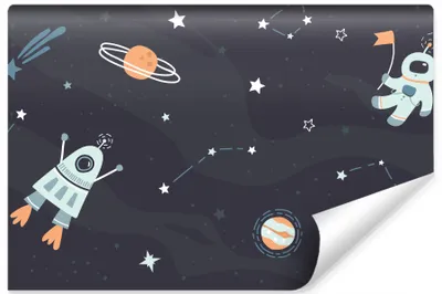 Produktbild von Muralo XXL Selbstklebende FOTOTAPETE ASTRONAUT DES PLANETEN (B) 405 cm x (H) 270 cm Tapete Wandtapete KINDERZIMMER SPIELZIMMER 4839