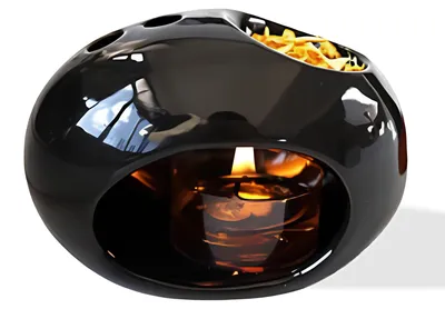 Keramik Duftlampe, Wachswärmer für Kerzen, ätherische Öle, Räuchergefäß