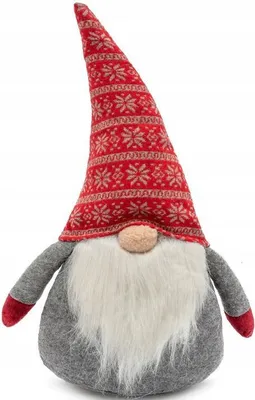 Zdjęcie produktu dla Skrzat świąteczny 50cm RED/GREY YX-019