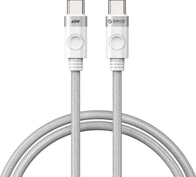 Image de Orico 60W Usb-C to Usb-C Charging Cable (White)