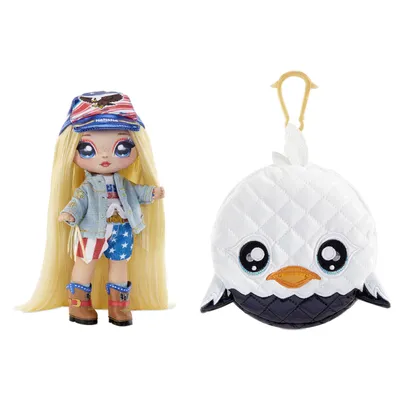 Immagine prodotto di MGA Entertainment 579236EUCGR - Na! Bene! Na! Bambola fashion a sorpresa 2 in 1 e borsa Glam Serie 2 in PDQ - Erika Featherton