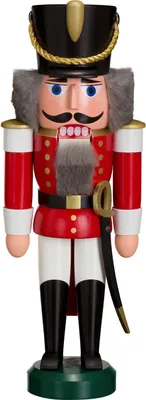 Produktbild von Husar rot (28cm) Nussknacker von Seiffener Volkskunst