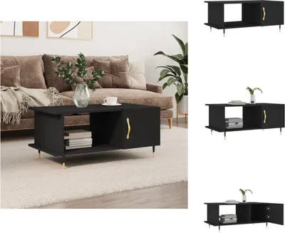 Produktbild von vidaXL Couchtisch Schwarz 90x50x40 cm Holzwerkstoff -  Couchtische