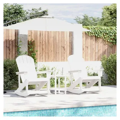 Produktbild von Adirondack Schaukelstühle, HDPE-Möbel, Outdoor-Möbel, Outdoor-Möbel, 2 Stück, Weiß