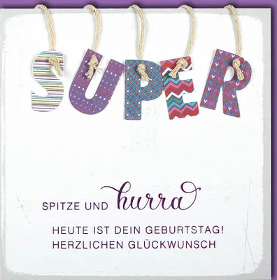 Produktbild von Geburtstag - CraftArt – Karte mit Umschlag