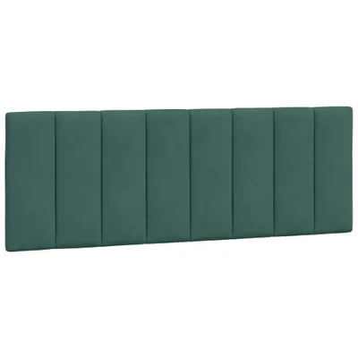 Produktbild von vidaXL Kopfteil-Kissen "Hanko" Dunkelgrün 120 cm Samt