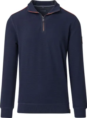 Produktbild von CASAMODA Herren Sweatshirt Troyer Zipper Regular Stretch Marine 3XL