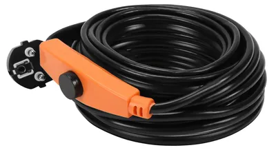 Productafbeelding van Ikodm verwarmingskabel, 4 meter, 64W, 16W/meter, IP68, verwarmingsband met thermostaat, buisverwarming, vorstbescherming voor waterleiding, geschikt voor huis en tuin
