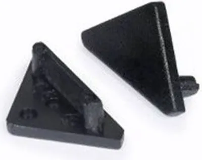 Produktbild von Endkappen 2er Set für Eckprofil 30° + 60° Typ E Schwarz