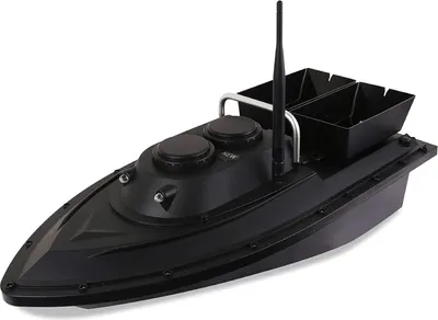 Produktbild von Łódź wędkarska z 2 niezależnymi pojemnikami na przynęty, czarna 5,4 km/h 100-240V 2,4GHz
