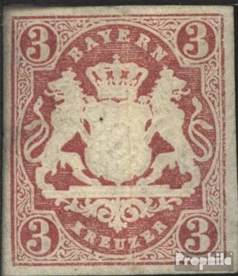Produktbild von Briefmarken Bayern 1867 Mi 15 Pracht gestempelt Staatswappen