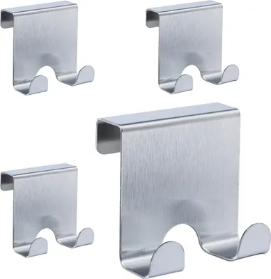 Produktbild von relaxdays Türhaken Edelstahl 4er Set