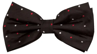 Produktbild von Fabio Farini - 1 Stück Herren Fliegen mit Punkten - Männer Querbinder Vorgebunden Bowtie Schwarz (Rot, Weiß)