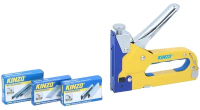 Productafbeelding van Kinzo tacker - 3-weg - 4-14mm - met nieten, krammen en spijkers
