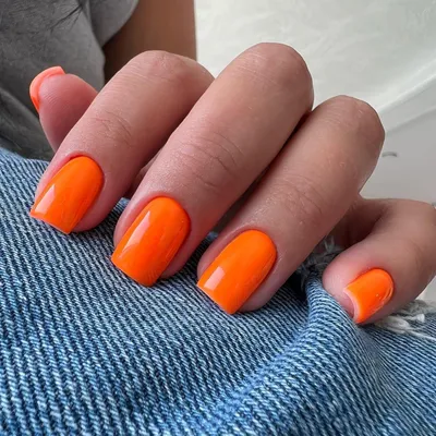 Productafbeelding van Kunstnagels, mandelvormig, oranje, 24 stuks, acryl gel