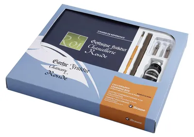 Image de Kit de démarrage pour la calligraphie, comprenant des stylos et de l'encre