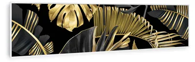 Obrázek produktu pro Klarstein Wonderwall Air Art Smart, infračervený ohřívač, 120 x 30 cm, 350 W, černý květ