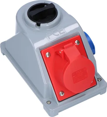 Immagine prodotto di Presa fissa con interruttore tipo "Combo-Pol" 16A 400V 3P+Z+N, presa 230V IP44