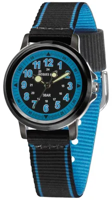 Produktbild von JACQUES FAREL Kinder-Armbanduhr Analog Quarz Jungen Textilband KSB 0453