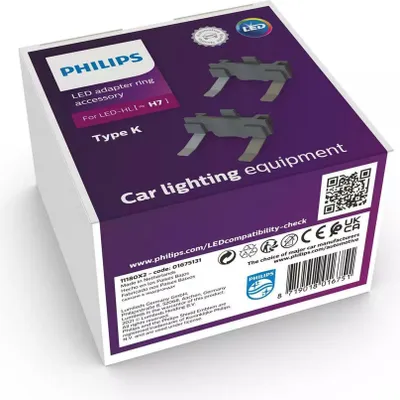 Image de PHILIPS Adaptateur "Ultinon Pro6000" Zur pa Adapterringe H7-LED, Typ K (#11180X2)