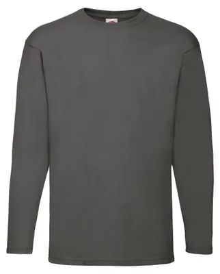 Obrázek produktu pro Fruit of the Loom – pánské tričko s dlouhým rukávem „Valueweight“ FK2119 (XXL) (světle šedé)