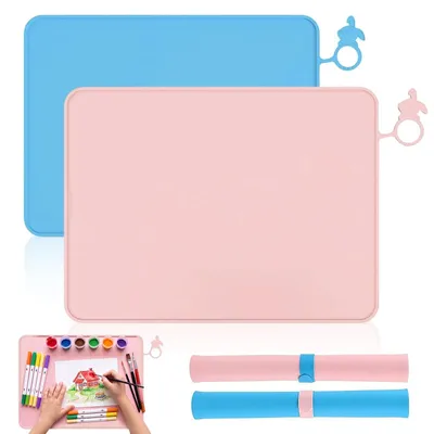 Immagine prodotto di Solidchoice - Set di 2 tappetini in silicone per alimenti, 60 x 40 cm, riutilizzabili